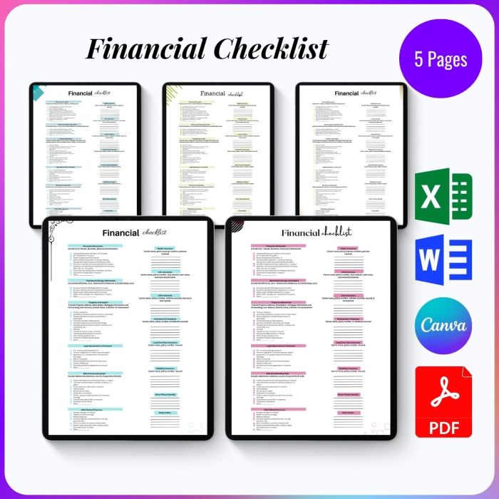 Checklist financial annual